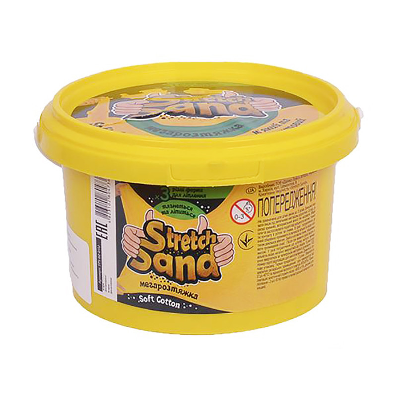 Набір креативної творчості "Stretch Sand" STS-02-01U 400 гр Жовтий Вінниця - фото 1