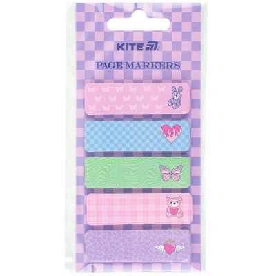 Стикер-закладка Kite бумажная с рисунком, 100 шт, 5х15х50 мм, прямоугольная (K25-480-2) Винница - изображение 2