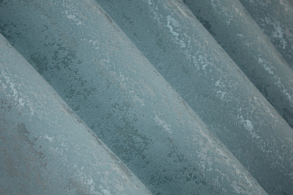 Комплект штор на люверсах VR-Textil Лен мрамор Pavliani № 1371ш 150х250 см 2 шт Темно-голубой (37-0052) Киев - изображение 6