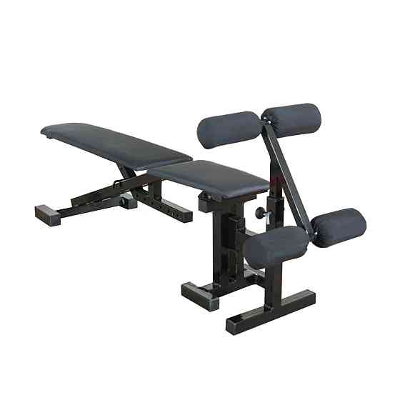 Скамья регулируемая с отрицательным углом та фиксаторам для ног Стойки, скамьи для жима и приседаний без стоек Киев