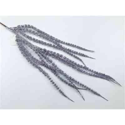 Декоративная ветвь YES! Fun Ива 86см, серебро, глиттер (974605) Винница
