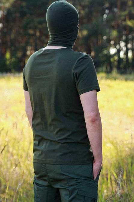 Футболка хаки кулир тактическая легкая качественная летняя классическая футболка для ВСУ     WAR Львов - изображение 5