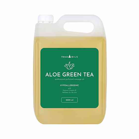 Професійна кокосова масажна олія «Thai Oils» «Aloe green tea» 5000 ml Київ