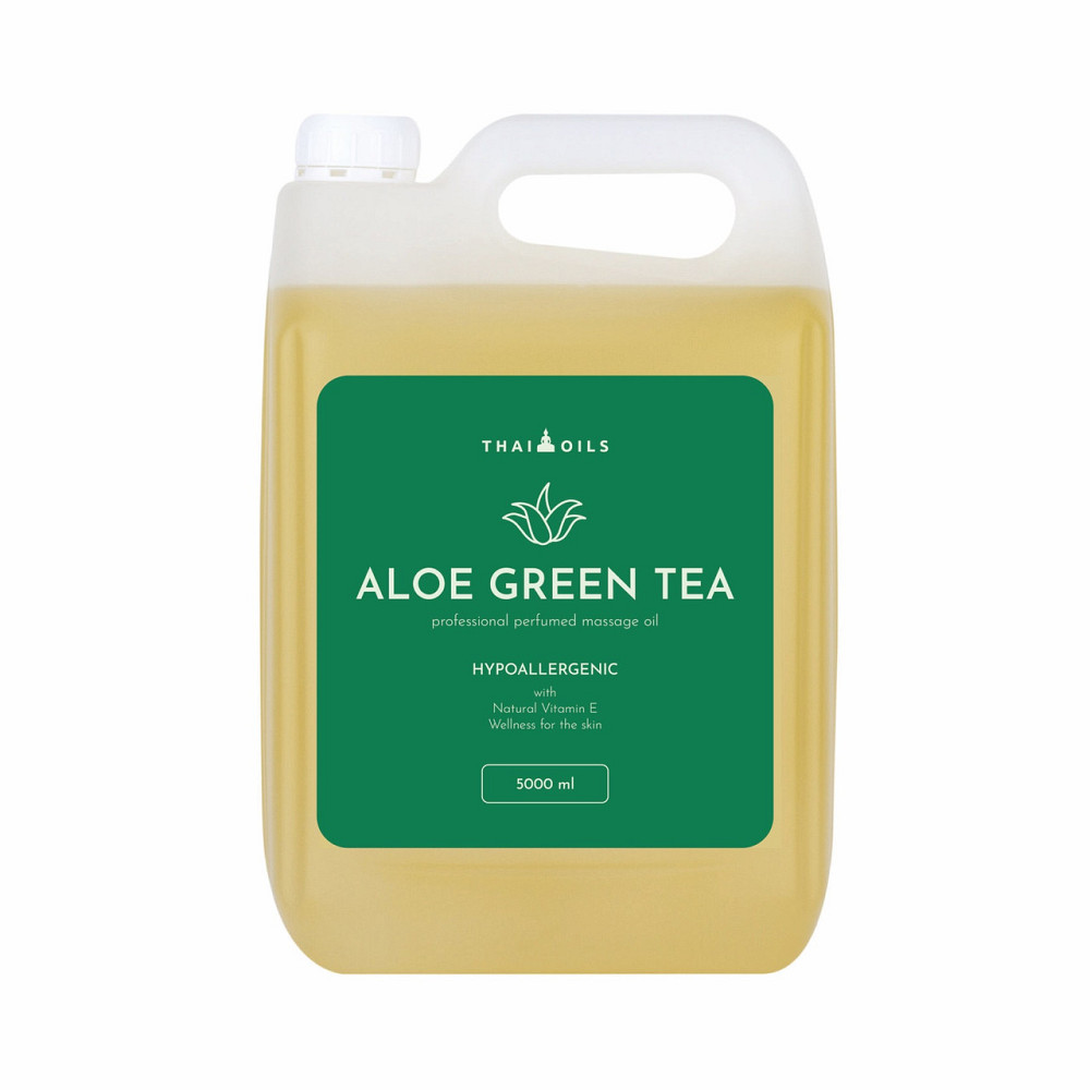 Професійна кокосова масажна олія «Thai Oils» «Aloe green tea» 5000 ml Київ - фото 1