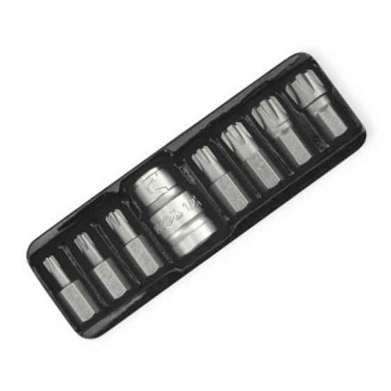 Набір біт 10мм з переходом. 1/2", 6 променів RIBE 8 шт M5-M14, S2 (футляр) Мукачево