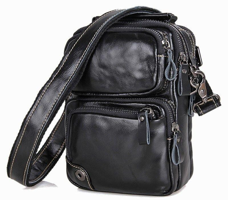 Сумка чоловіча Vintage 14437 Чорна Київ - фото 1