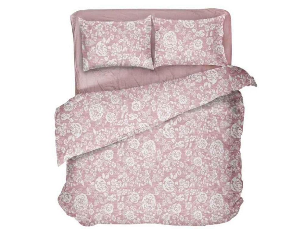 Комплект постельного белья 1,5-х сп (напечатанный, нав. 50*70 - 1шт) PROVANCE coral микрофибра ТМ DAISY Киев - изображение 1