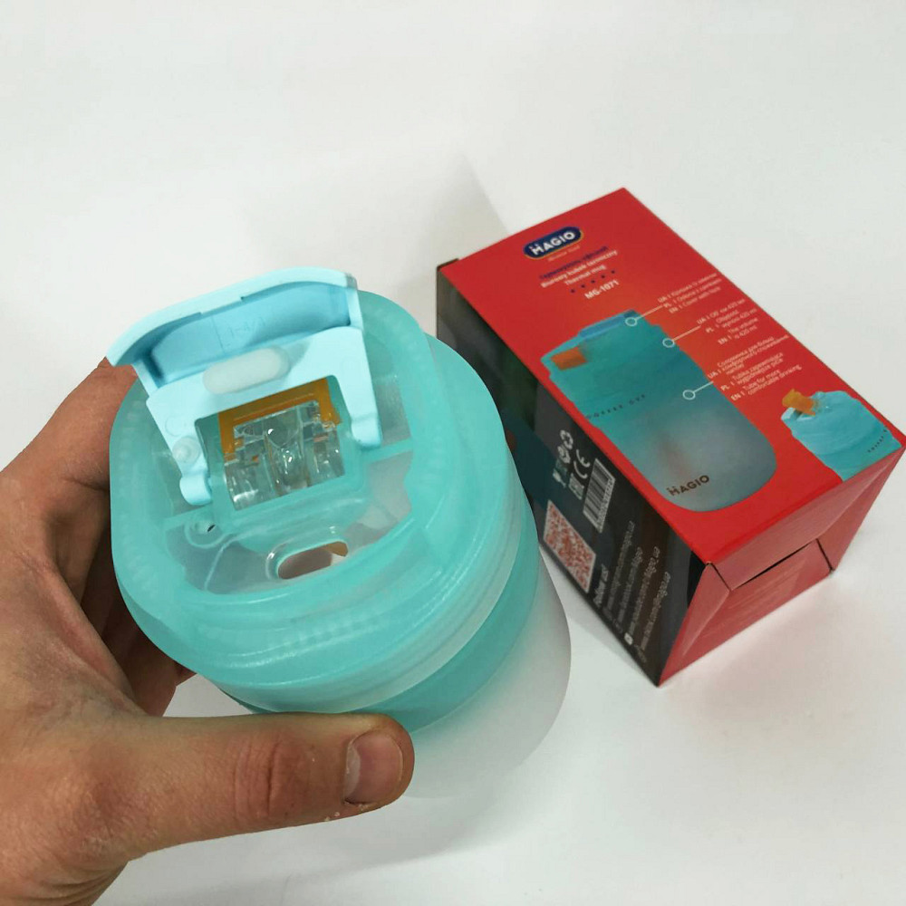 Вакуумный термокружка термос Magio MG-1071 420 мл, Термос для питьевой воды туристический RI-48 Львов - изображение 10