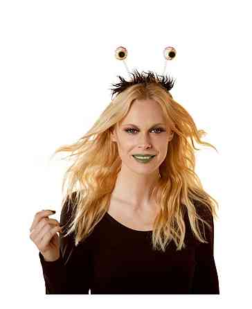 Обруч Глаза на Хеллоуин 12 на 22 см черный Киев