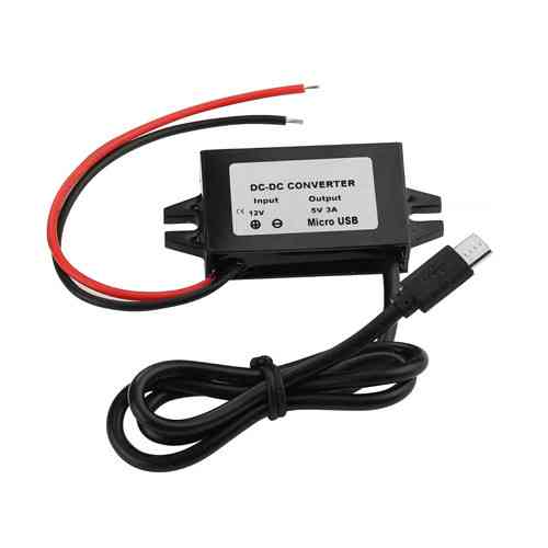 Преобразователь напряжения 12В–5В 3А MicroUSB для авто, скрытая проводка регистратора и гаджетов Киев