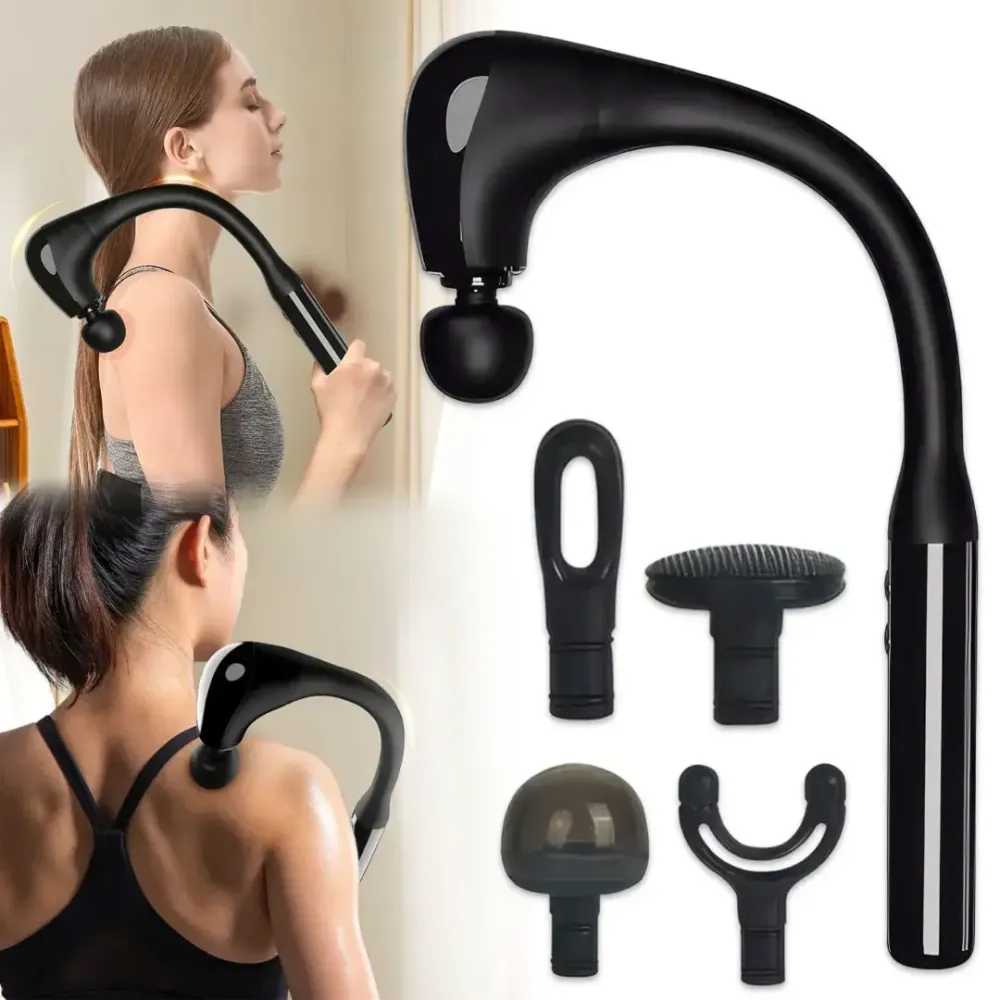 Выгнутый перкуссионный массажер для самостоятельного массажа тела и мышц JA-G4 ударный массажер Коломия - фото 3