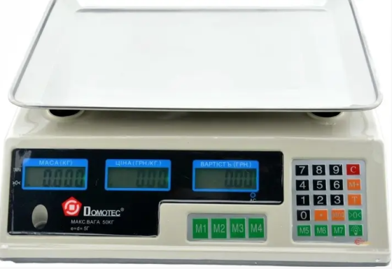 Весы торговые DOMOTEC MS-228 50кг 2851 Одеса