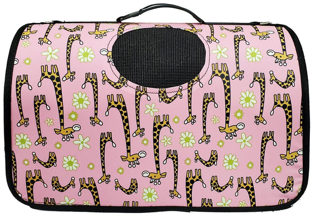 Сумка для кошек и собак мелких пород Жираф розовая L Киев - изображение 1