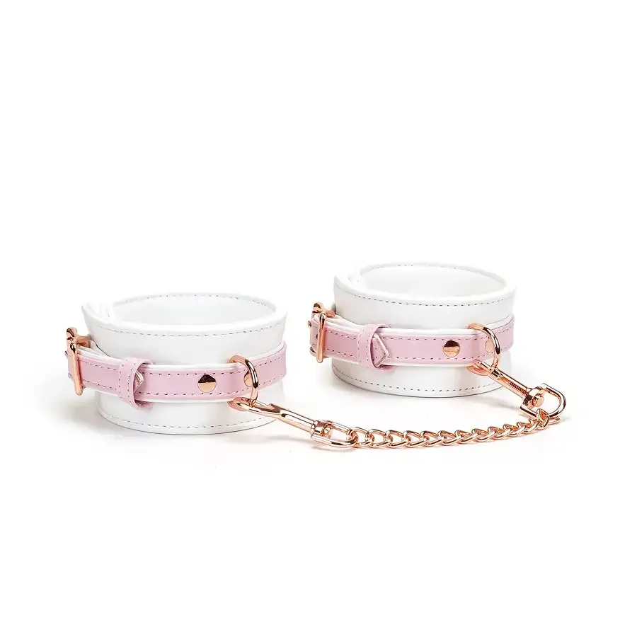 Наручники Liebe Seele White & Pink Fairy Goat Leather Hand Cuffs Львов - изображение 1
