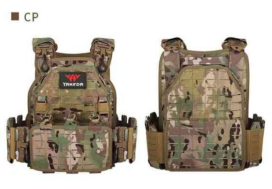 Плитоноска Yakeda (без плит) с подсумками под магазины и быстрым сбросом (Мультикам) Киев