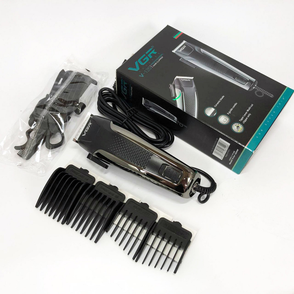 Гострі професійні машинки для стрижки волосся, Професійний тример з насадками, Підстригальна машинка NW-73 Львів - фото 5