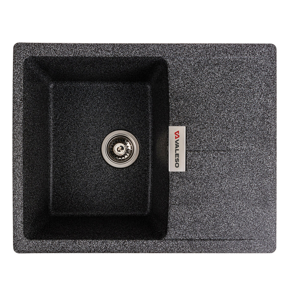 VALESO Гранітна мийка для кухні VALESO ZIRKONE 6250 матова Графіт Киев - изображение 1