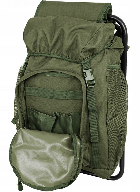 Туристичний Рюкзак зі стільцем 20 літрів до 120 кг Mil-Tec від Sturm (14059001) Olive Нововолинськ - фото 6