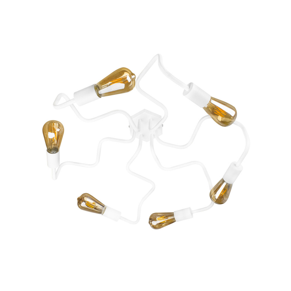 Потолочная люстра паук лофт белая 6 ламп Laminari NL 5526-6 W Одесса - изображение 1