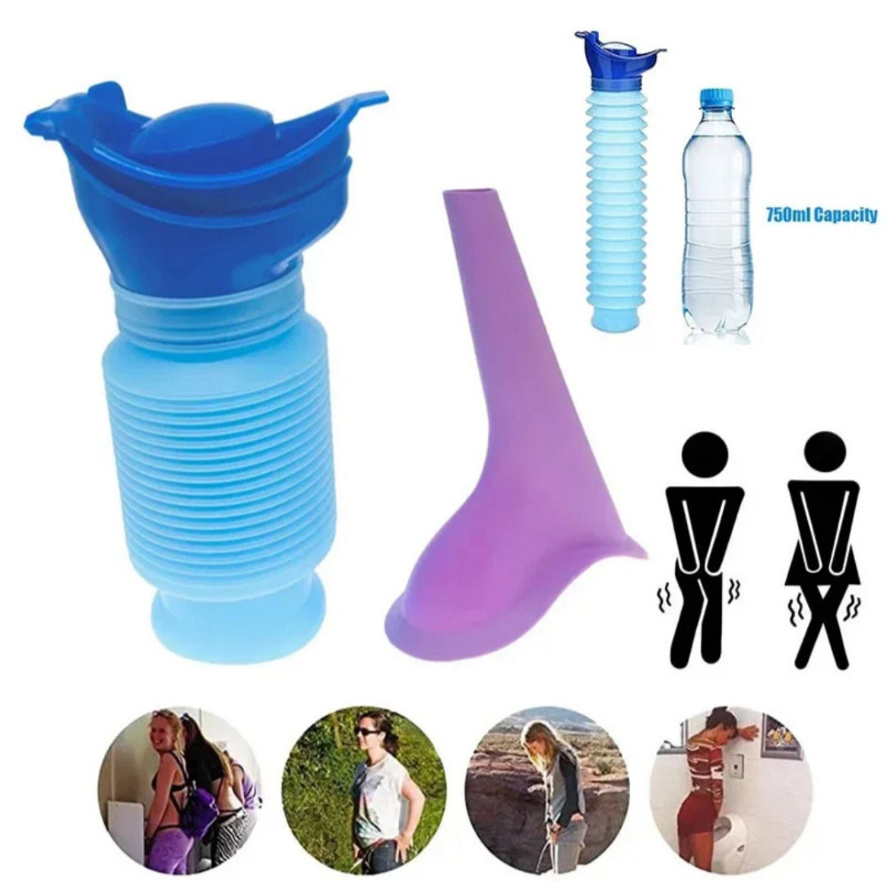 Складной дорожный писcуар 750 мл голубой Киев - изображение 1