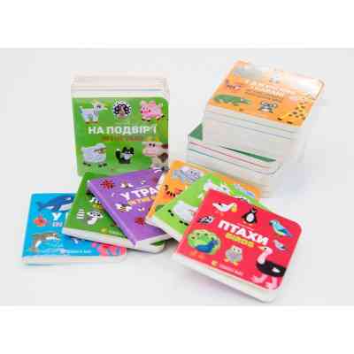 Книга Комплект двомовних картонок (6 книжок) - Олена Забара Видавництво Старого Лева (9786176793250) Винница