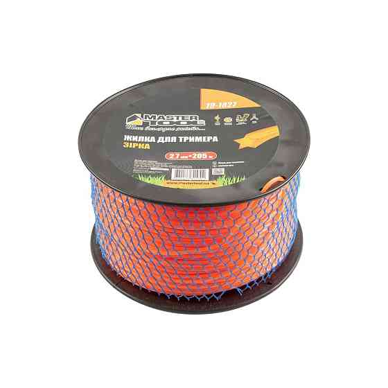 Жилка для тримера MASTERTOOL ЗІРКА 2,70 мм 205 м котушка 19-1827 Коломыя