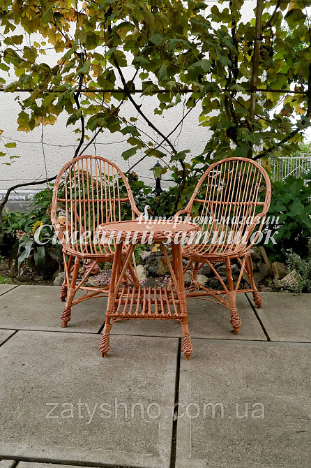 Комплект плетеной мебели с журнальным столом Киев - изображение 2