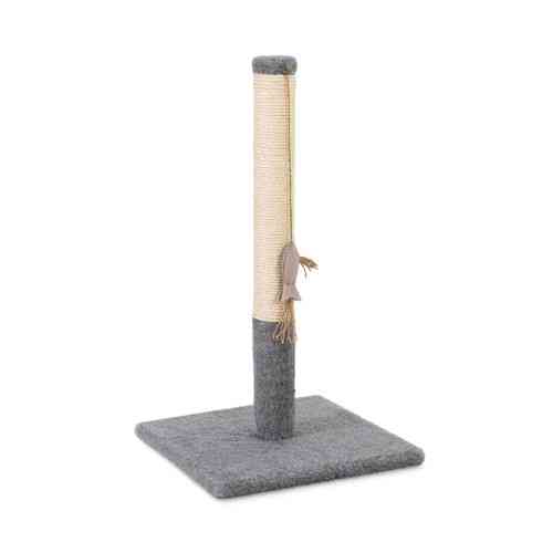 Кігтеточка Природа ДО1 стовпчик для котів сірий 36х36х67 см Київ