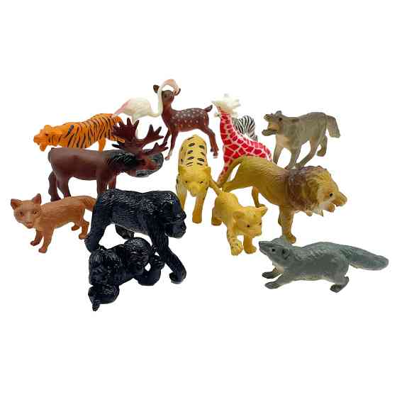Дитячий набір тварин "Animal Kingdom" 9618-32 12 шт, від 4 см Вінниця
