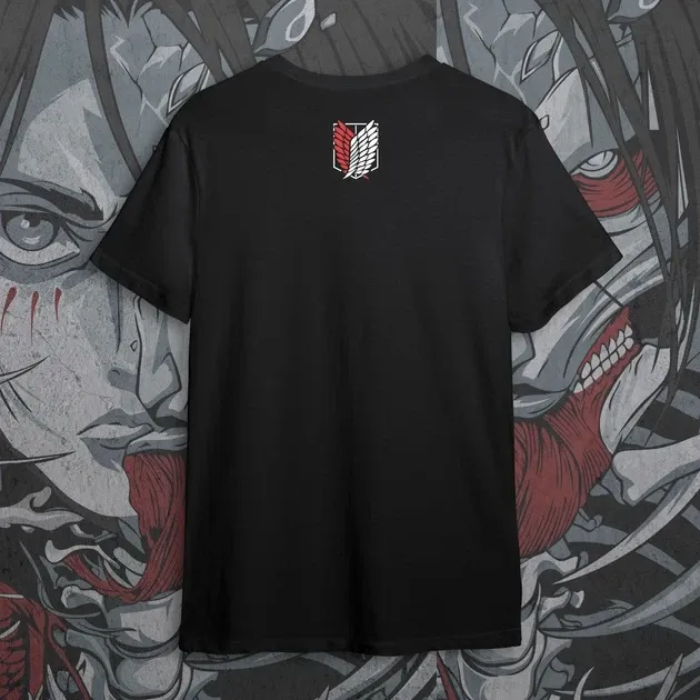 Футболка для подростка мальчика с принтом Атака титанов Ерен Йегер 4 Размер 160 Anime10128 Днепр - изображение 3