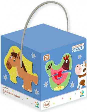 Дитячий пазл Домашні тварини DoDo 300152, 2-3-4 елемента Вінниця