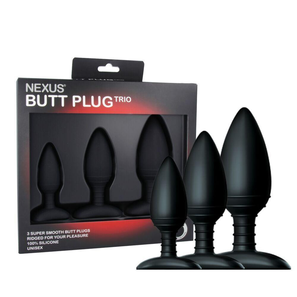 Набор анальных пробок Nexus Butt Plug Trio, макс. диаметр 3–4–5 см Sex Aura Киев - изображение 1