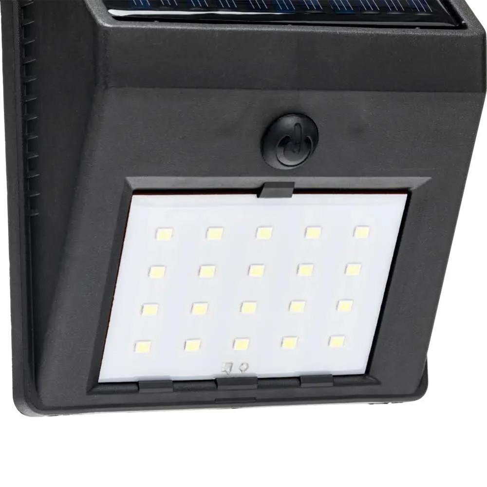 Вуличний ліхтар на сонячній батареї, 20LED / Світлодіодний настінний світильник / Фасадний прожектор Київ - фото 4