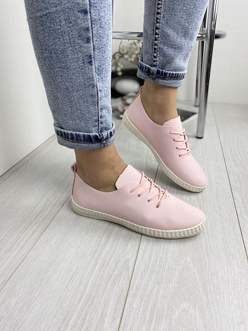 Linix Сліпони жіночі Linix пудра (весна-осінь, еко-шкіра) (1437) 37р.38р.41р. Коломыя - изображение 7