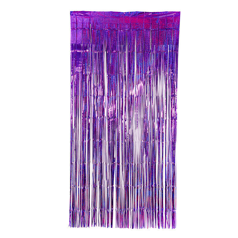 Дощик для фотозони з голограмою прикраса 245 см на 92 см фіолетовий Київ - фото 6
