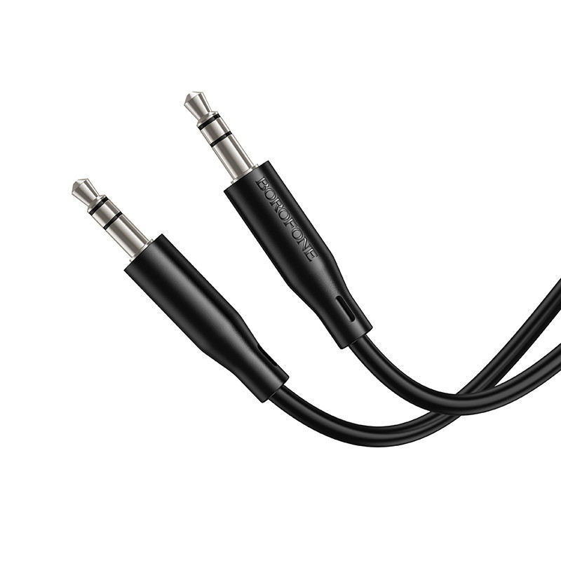 Аудіо кабель BOROFONE BL26 Standard AUX audio cable 1m Black Одеса - фото 6