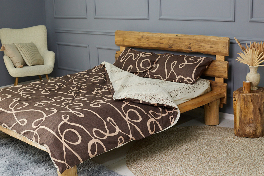 Комплект постільної білизни Ideal Textile бязь з принтом двоспальний євро (56860702) Чернівці - фото 7