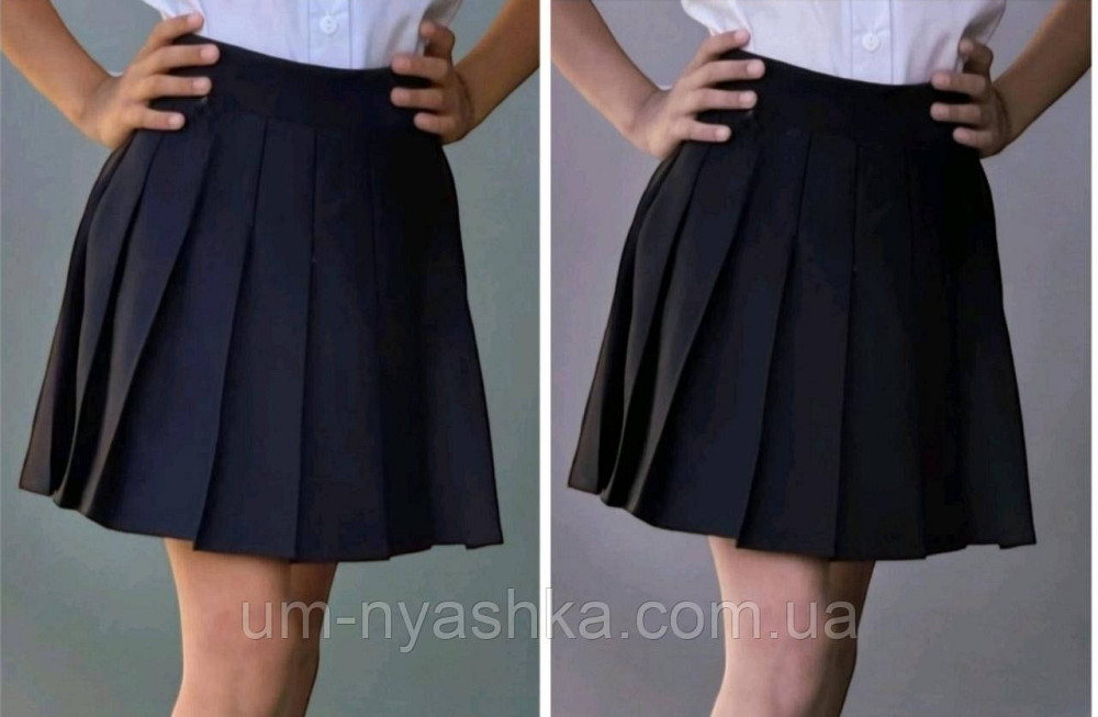 Шкільна спідниця теніска чорна на 116-164 Кривий Ріг - фото 3