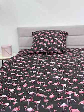 Ecotton Комплект постільної білизни Ecotton полуторний 147х210 см Фламінго чорний Киев