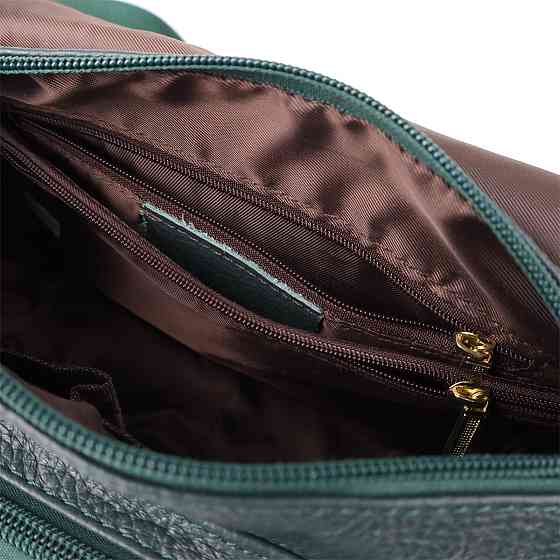 Повседневная женская сумка из натуральной кожи Vintage 22970 Зеленый Киев