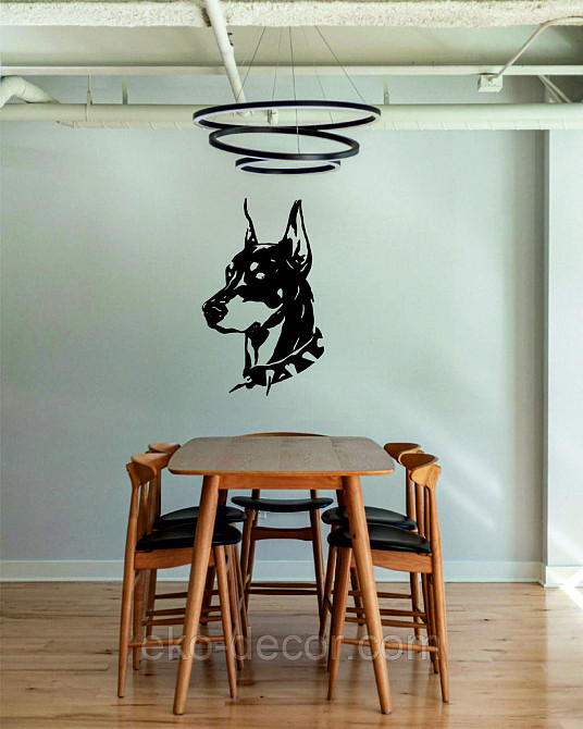 Декоративне настінне Панно «Доберман», Декор на стіну Київ - фото 5