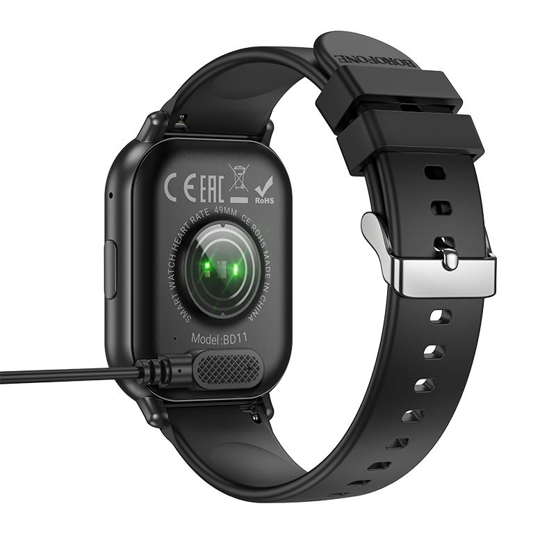 Смарт-годинник BOROFONE BD11 чорний для спорту Київ - фото 2