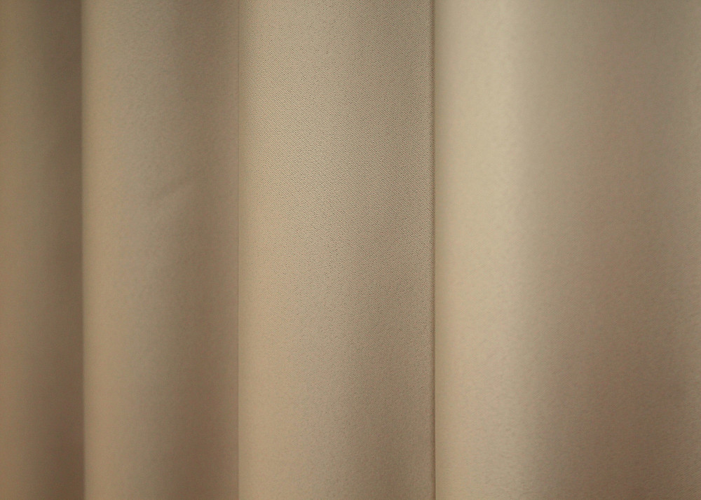Комплект штор на люверсах VR-Textil Bagema Rvs № 1240ш Бежевый 150х250 см 2 шт (37-0016 ) Киев - изображение 7