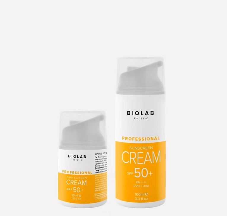 Крем из SPF 50+ Sunscreen cream SPF 50+ BIOLAB Estetic, 30 мл Днепр - изображение 1