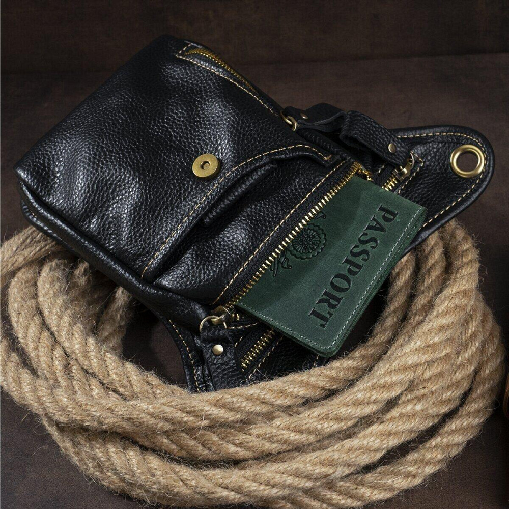 Сумка на пояс Vintage 14659 Черная Киев - изображение 6