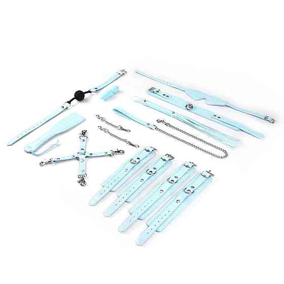 БДСМ-набір для початківців Liebe Seele Macaron 9pcs Bondage Kit-Mint, 9 предметів, мініванд Sex Aura Київ