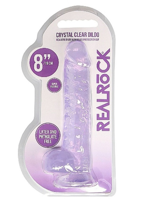 Фалоімітатор - Realrock Dildo 8" Purple Sex Aura Київ - фото 2