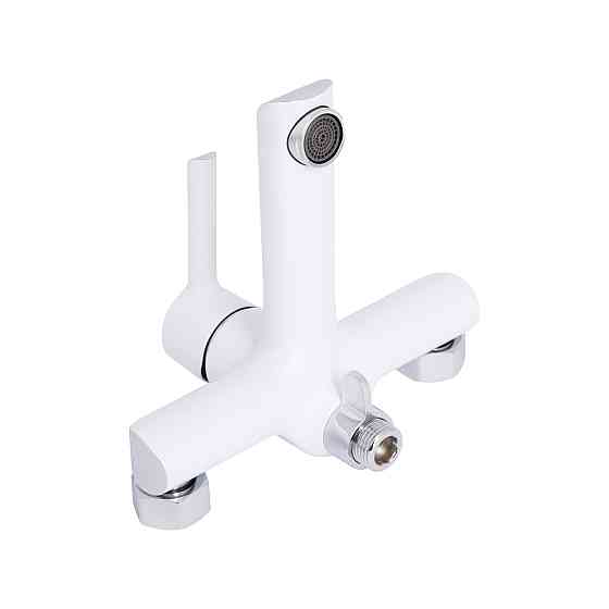 Змішувач для ванни Qtap Grand (з душовим гарнітуром) QTGRAWCR006 Chrome/White Київ