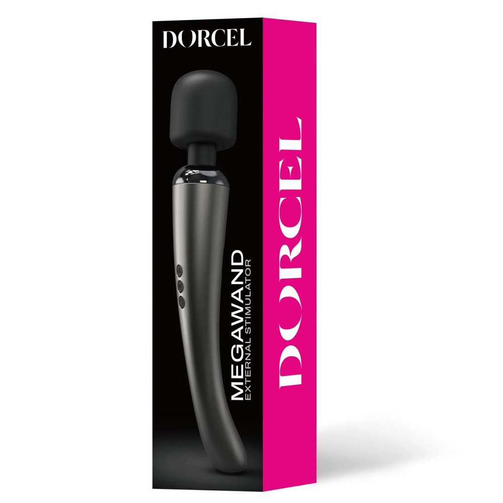 Мощный вибромассажер Dorcel Megawand Chrome Silver перезаряжаемый, 160 режимов Sex Aura Киев - изображение 7