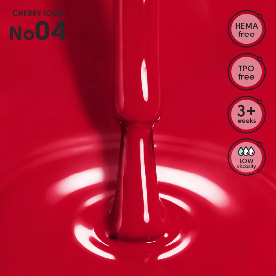 Гель-лак для ногтей 04 Cherry Icon Shelly 12 мл Киев
